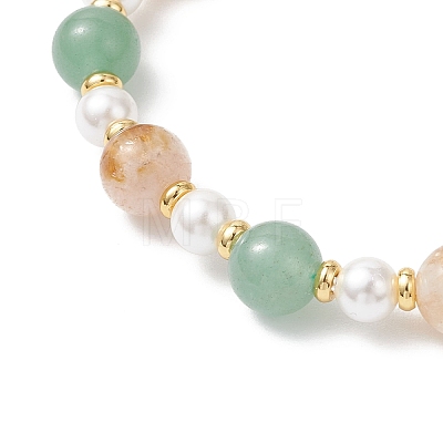 Clover Brass Charm Bracelets BJEW-JB12862-1