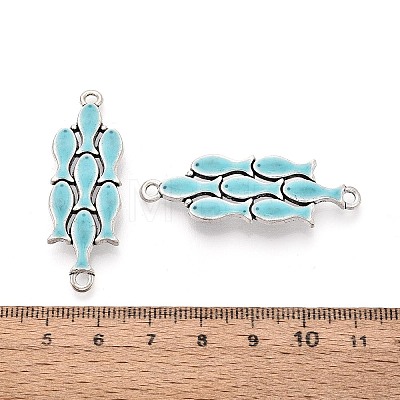 Alloy Enamel Connector Charms TIBE-N016-09AS-02-1