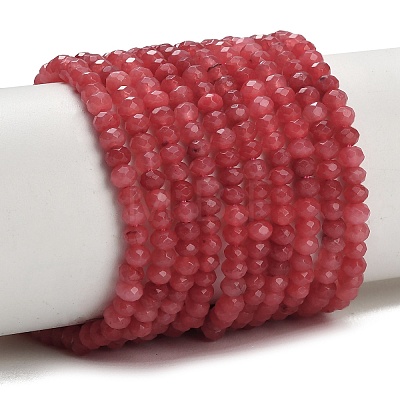 Dyed Natural White Jade Beads Strands GG-CBAF9EE-A05-3x4mm-1