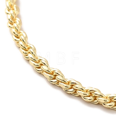 Brass Rope & Box Chain Slider Bracelet BJEW-B058-04-1