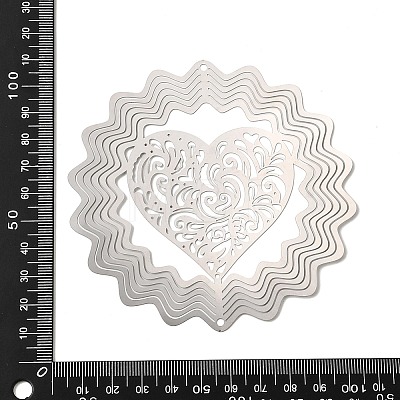 201 Stainless Steel 3D Rotating Hanging Wind Spinner STAS-C166-01A-P-1