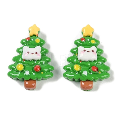 Christmas Opaque Resin Decoden Cabochons CRES-M036-12H-1