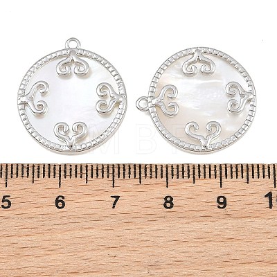 Brass & Natural Shell Pendants SH-CBA7BFE-02A-P-1