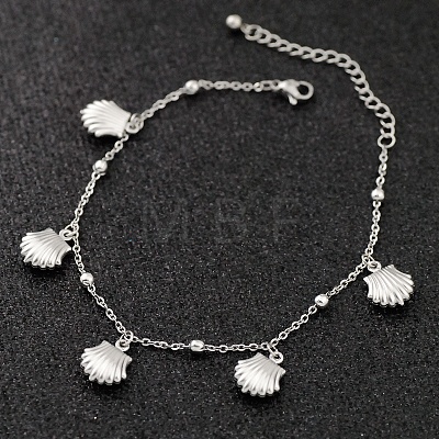 Bohemia Style Ocean Theme 304 Stainless Steel Anklets WG73A42-07-1