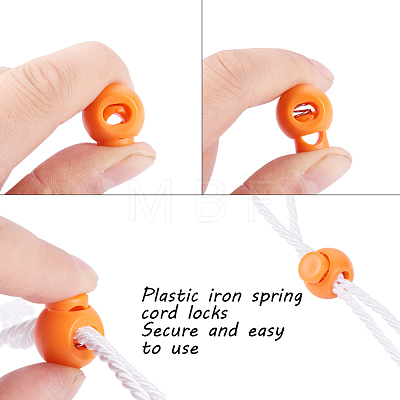 Plastic Iron Spring Cord Locks FIND-PH0015-31-1