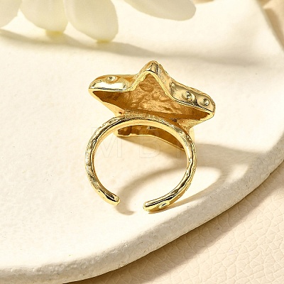 Brass Cuff Rings for Women RJEW-Q008-07C-G-1