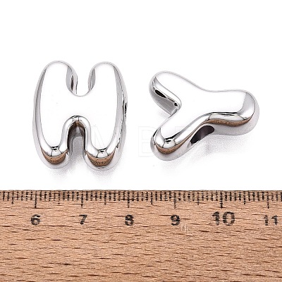 UV Plating Acrylic European Beads OACR-N160-34B-1