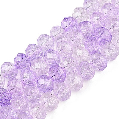 Transparent Glass Beads Strands GLAA-T023-8mm-A04-1