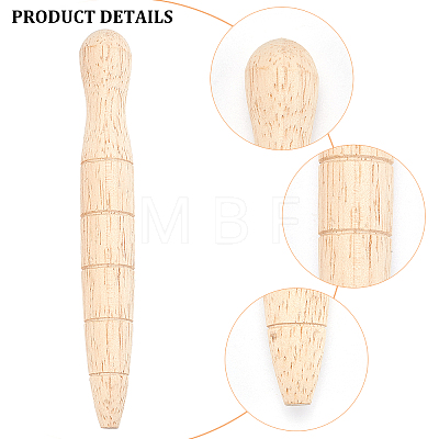 5Pcs Wooden Plant Dibber AJEW-CA0002-41-1