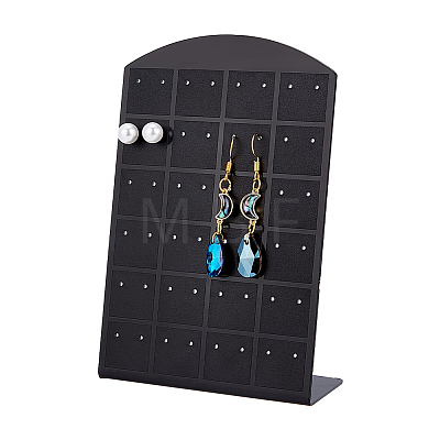 Arch Shaped Acrylic 48-Hole Earring Display Stands EDIS-WH0016-058A-1
