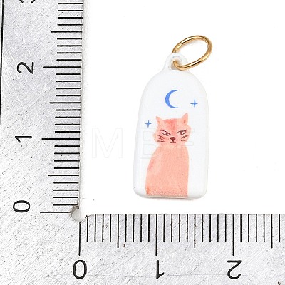 304 Stainless Steel Enamel Pendants STAS-C169-01C-1