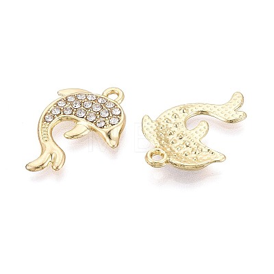 Alloy & Crystal Rhinestone Pendants PALLOY-T095-11KCG-1