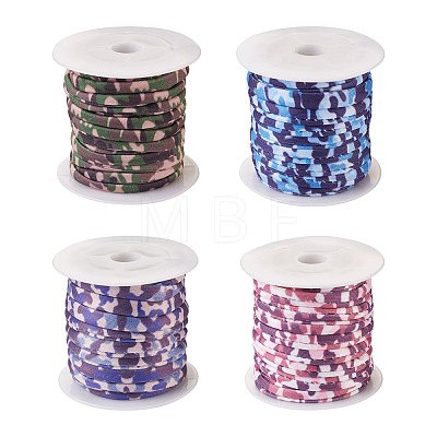 4 Colors Flat Polyester Elastic Cord EC-TA0001-03A-1