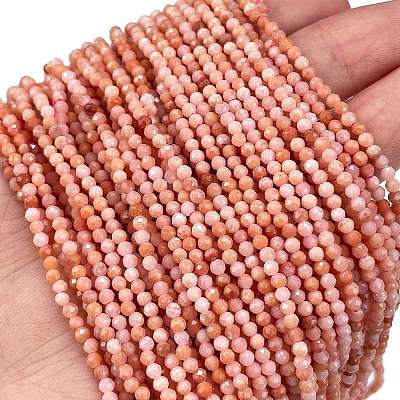 Natural Pink Aventurine Beads Strands G-M438-A09-02-1