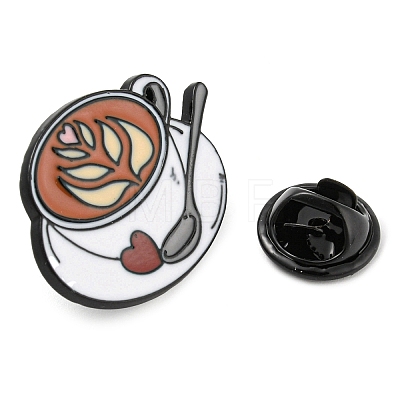 Latte Art Coffee Enamel Pins X-JEWB-P021-D04-1