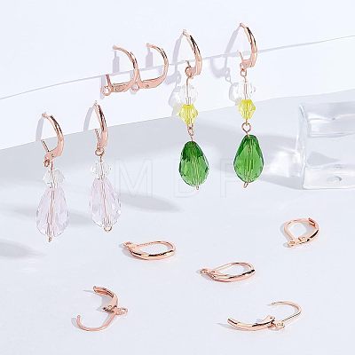 304 Stainless Steel Leverback Earring Findings STAS-UN0001-67RG-1