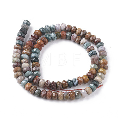 Natural Ocean Jasper Beads Strands G-F668-01-A-1