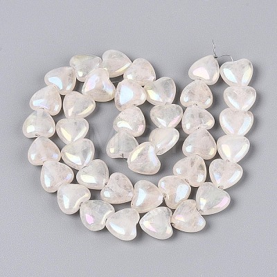 Electroplate Natural Quartz Crystal Beads Strands G-T144-40-1