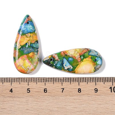 Dyed Synthetic Imperial Jasper Pendants G-P529-07B-1