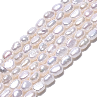 Natural Cultured Freshwater Pearl Beads Strands PEAR-N014-03G-1