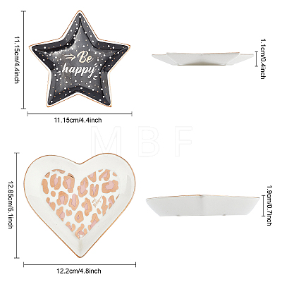 Fingerinspire Porcelain Jewelry Plate DJEW-FG0001-06-1