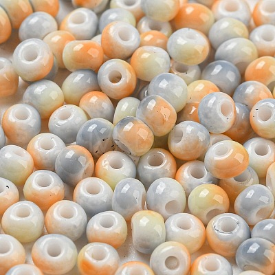 Two Tone Opaque Colours Glass Seed Beads SEED-E005-02H-1