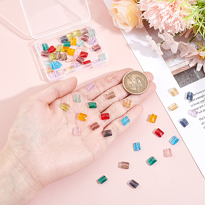 65Pcs 13 Colors Glass Imitation Austrian Crystal Beads GLAA-ME0001-38-1