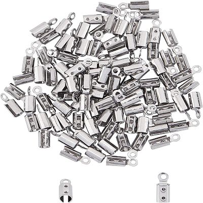 Unicraftale 304 Stainless Steel Folding Crimp Ends STAS-UN0005-69-1