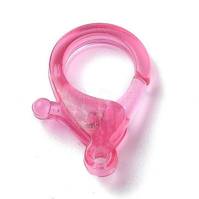 Transparent Plastic Lobster CLaw Clasps KY-H005-A12-1