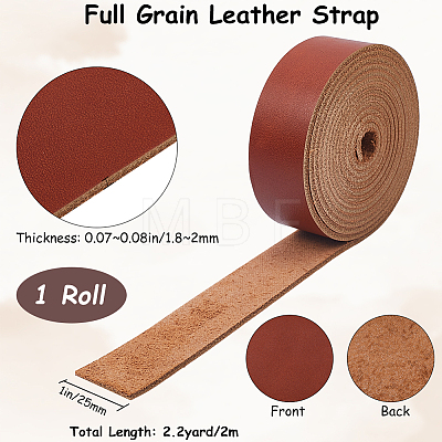 1.6M Flat AB Grade Cowhide Leather Cord AJEW-WH0007-59B-04-1