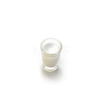 Mini Resin Imitation Milk Cup BOTT-PW0001-189B-1