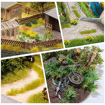 Resin Mini Grass Tufts AJEW-WH20120-10A-03-1