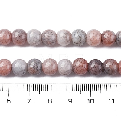 Ombre Effect Dyed Glass Beads Strands X-GLAA-T031-01O-14-1
