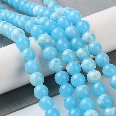 Synthetic Imperial Jasper Dyed Beads Strands G-D077-A01-01E-1