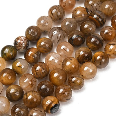 Natural Tiger Quartz Beads Strands GG-NH0013-A01-8mm-1