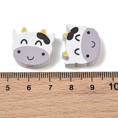 Printed Schima Wood Beads WD-CBA91F0-15-1
