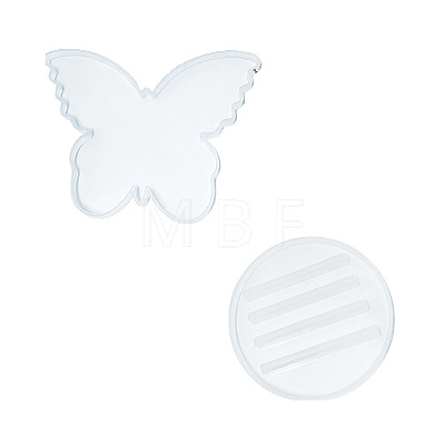 Butterfly Cup Mat & Holder Silhouette Silicone Molds WG88365-01-1