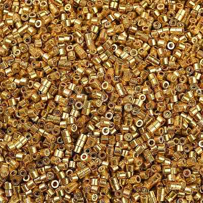 Electroplate Glass Seed Beads SEED-H003-08F-1