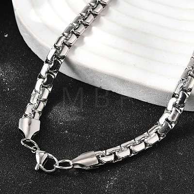 201 Stainless Steel Box Chain Necklaces for Men LS-STAS-V011-01B-P-1-1