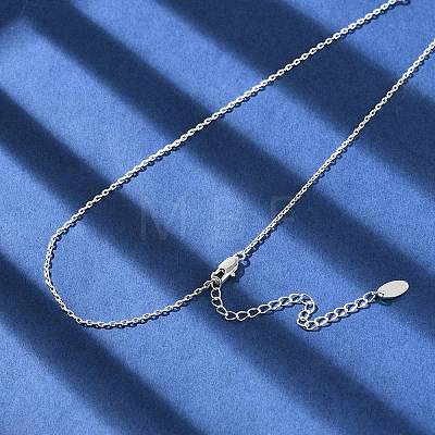 Brass Cable Chain Necklaces for Women Men KK-B129-30S-1