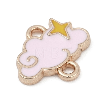 Alloy Enamel Star Cloud Connector Charms PALLOY-V001-04A-1