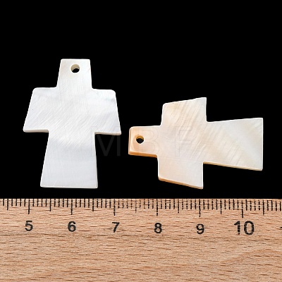 Natural Freshwater Shell Pendants SHEL-K006-73-1