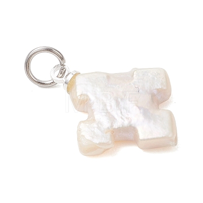 Natural Baroque Keshi Pearl Pendants PALLOY-JF04919-01-1