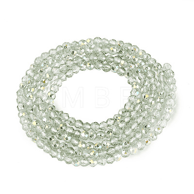 Transparent Glass Beads Strands EGLA-N028-01A-A02-1