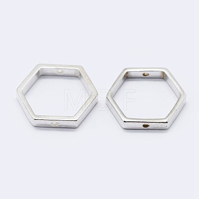 925 Sterling Silver Bead Frames STER-F036-12S-11x10-1