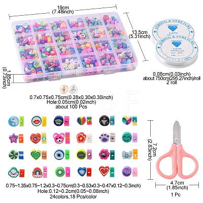 DIY Candy Color Bracelet Making Kit DIY-FS0003-12-1