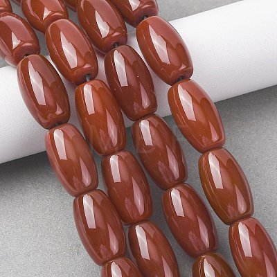 Oval Natural Carnelian Beads Strands G-D622-06-G-A-1