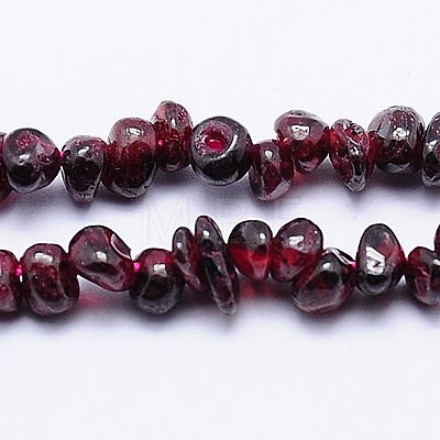 Natural Garnet Beads Strands G-D411-01-1