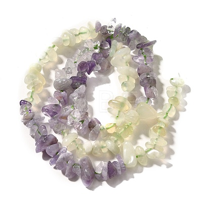 Natural New Jade & Amethyst Beads Strands G-L610-A21-01-1