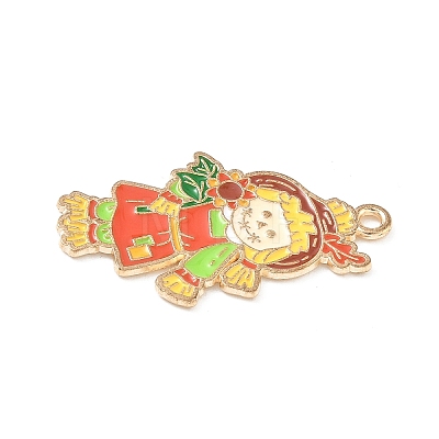 Thanksgiving Day Alloy Enamel Pendants ENAM-I076-01G-03-1